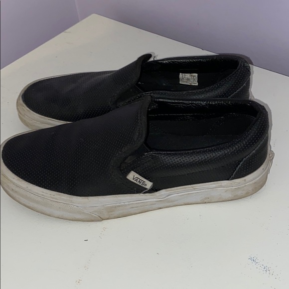 Vans Authentic Perf Leather Slip On - Picture 2 of 3